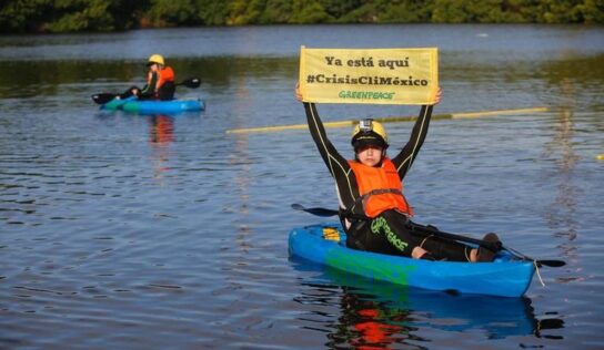 Greenpeace exhibe desde Tabasco la altamente insuficiente acción climática de México
