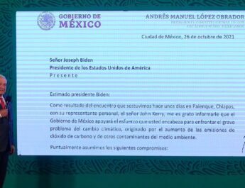 Revela AMLO carta que envió a Biden previo a la COP26